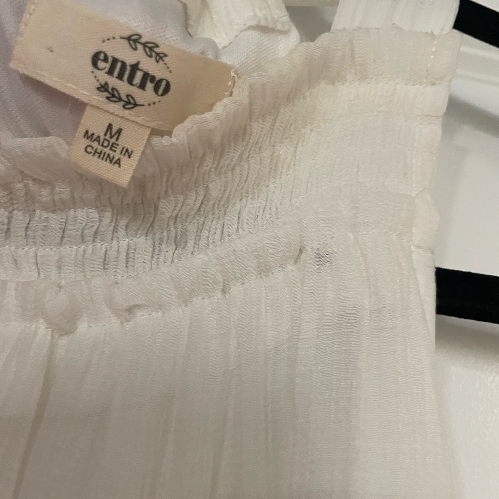 White Ruffle Dress - Picture 2 of 2